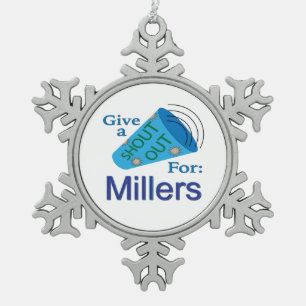 Ornement Flocon De Neige Shout Out pour Millers