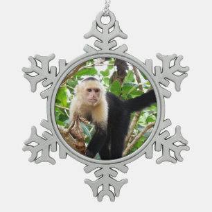 Ornement Flocon De Neige Singe en le Costa Rica