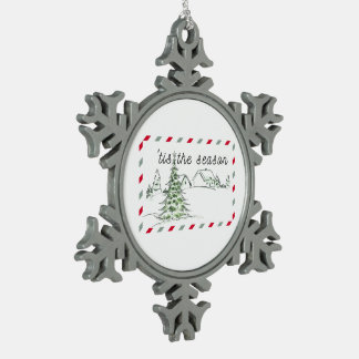 Ornement Flocon De Neige Snowflake Christmas Tree Ornament