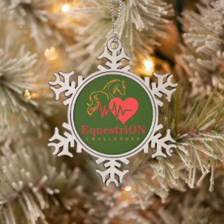 Ornement Flocon De Neige Snowflake Ornament with Main Logo 
