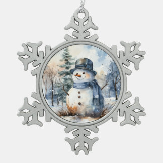 Ornement Flocon De Neige Snowman