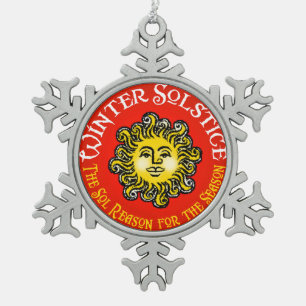 Ornement Flocon De Neige SOLSTICE d'HIVER - la raison de solénoïde de la