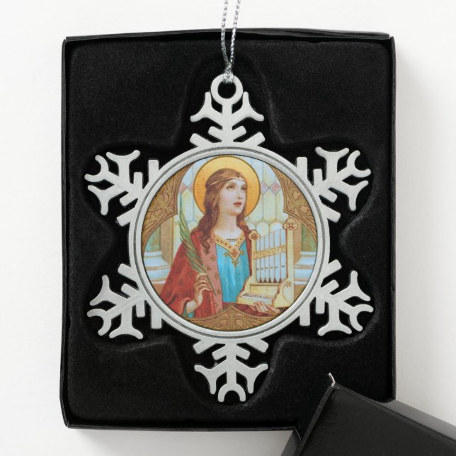 Ornement Flocon De Neige St. Cecilia de Rome (BK 003) (Boîte)