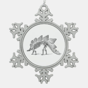Ornement Flocon De Neige Stegosaurus Dinosaure Squelette Fossile