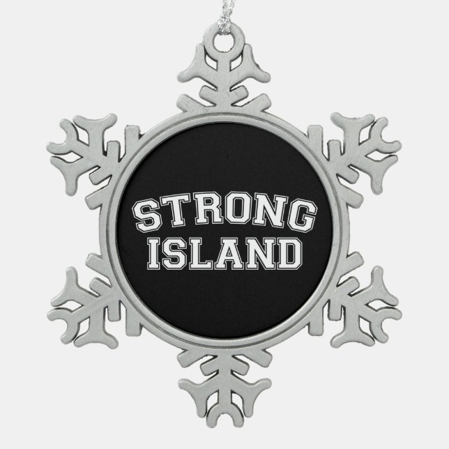 Ornement Flocon De Neige Strong Island, NYC, États-Unis (Devant)
