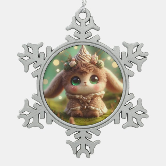 Ornement Flocon De Neige Sugar Brown (Devant)