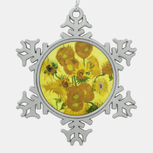 Ornement Flocon De Neige Sunflowers Vincent van Gogh