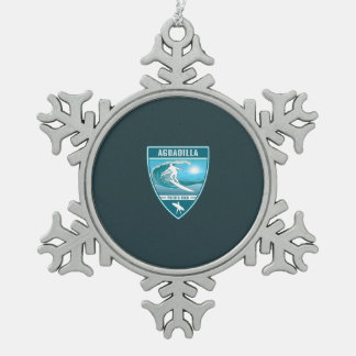 Ornement Flocon De Neige Surf Aguadilla Porto Rico