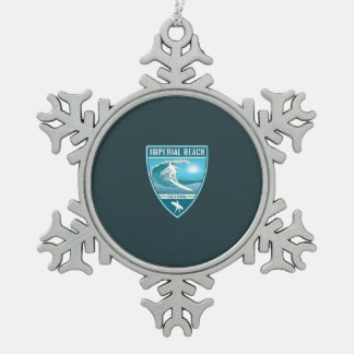 Ornement Flocon De Neige Surf Imperial Beach Californie