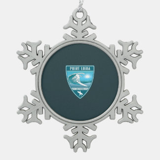 Ornement Flocon De Neige Surf Point Loma Californie