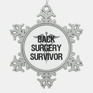 Ornement Flocon De Neige Survivant de la chirurgie du dos