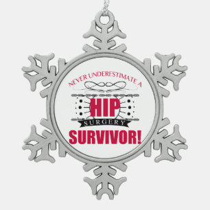 Ornement Flocon De Neige Survivant de la chirurgie hanche