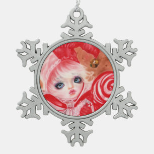 Ornement Flocon De Neige Sweet Candy court jester ornement de Noël