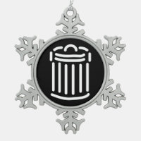 Symbole de la poubelle blanche