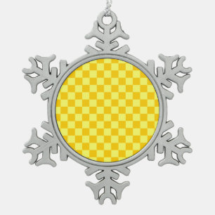 Ornement Flocon De Neige Tableau de contrôle combiné jaune par ShirleyTaylo