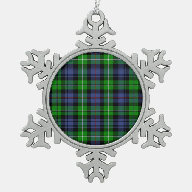 Ornement Flocon De Neige Tartan le Mackenzie (Devant)