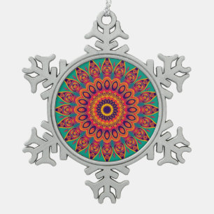 Ornement Flocon De Neige Tattoo Kaleidoscope Fractal