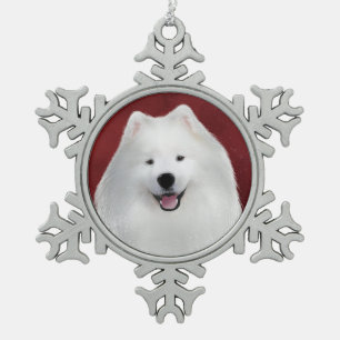 Ornement Flocon De Neige Teddy le samoyen