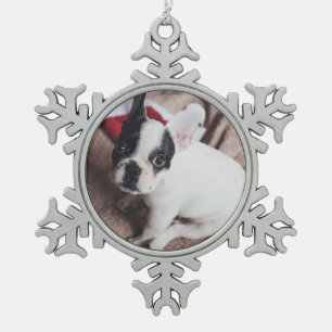 Ornement Flocon De Neige Téléchargement de photos personnalisées Concept