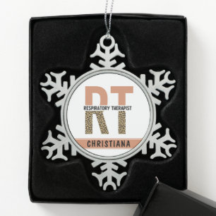 Ornement Flocon De Neige Thérapeute respiratoire personnalisée Don RT