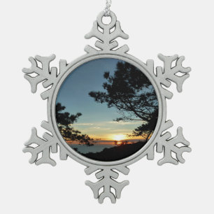 Ornement Flocon De Neige Torrey Pine Sunset III Paysage californien