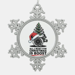 Ornement Flocon De Neige Tout ce que je veux Boost Noël Boost Turbo Santa 