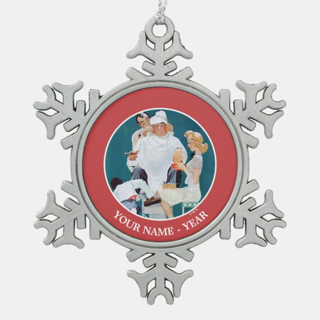 Ornement Flocon De Neige Traitement complet (Devant)