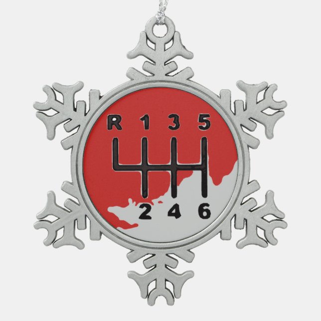 Ornement Flocon De Neige Transmission MANUELLE - COULEURS (Devant)