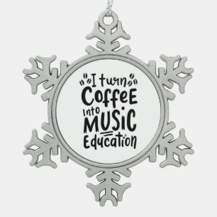 Ornement Flocon De Neige Un Professeur De Musique Transforme Le Café En Édu