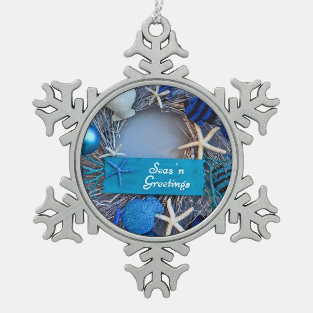 Ornement Flocon De Neige Vacances Coastal Tropical (Devant)
