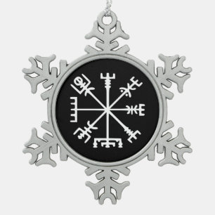 Ornement Flocon De Neige Vegvísir (boussole de Viking)