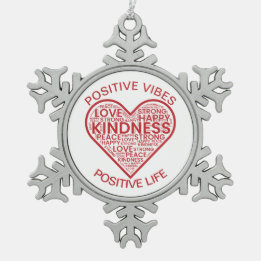 Ornement Flocon De Neige Vibrations Positives Vie Positive
