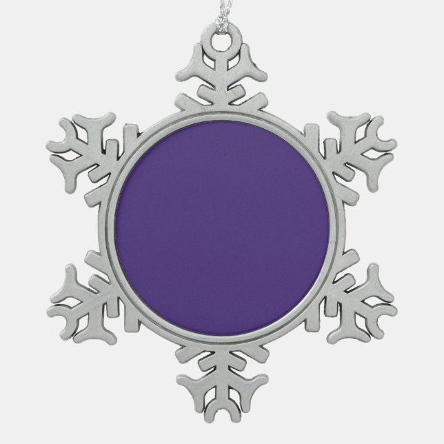 Ornement Flocon De Neige Vierge Créez votre propre - Violet (Devant)