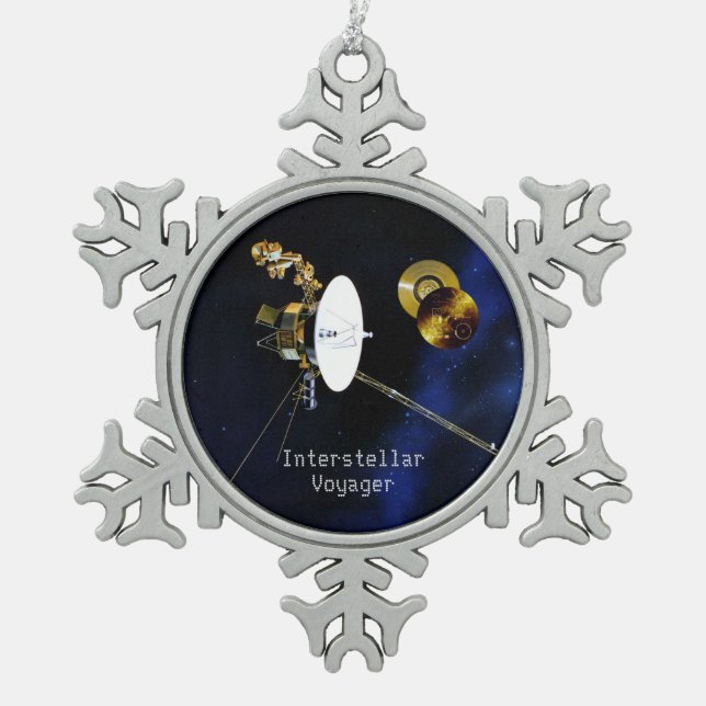 Ornement Flocon De Neige Voyager interstellaire (Devant)
