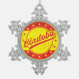 Ornement Flocon De Neige Voyageur mondial - Cordoue, Espagne