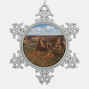 Ornement Flocon De Neige Vue depuis le sentier Canyon Rim à Colorado Monume