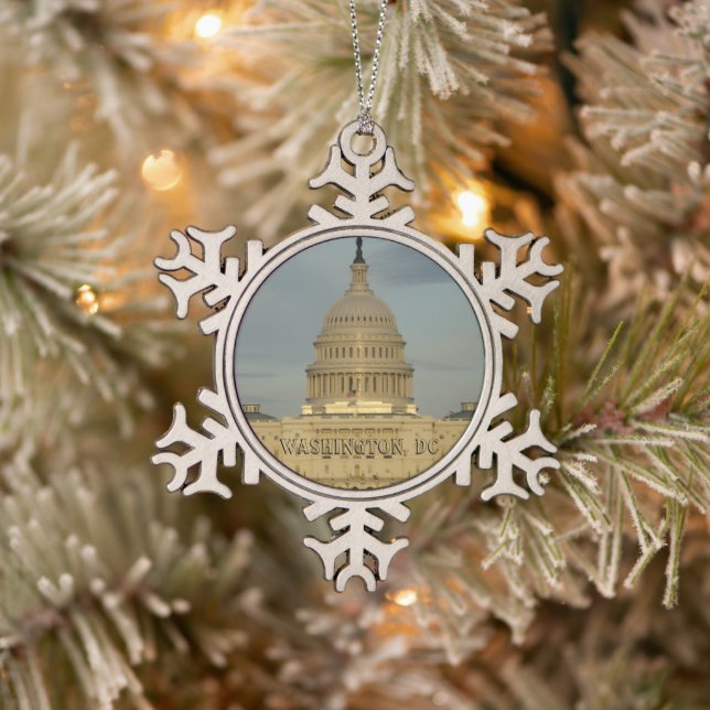 Ornement Flocon De Neige Washington, DC Capitol Building (Arbre)
