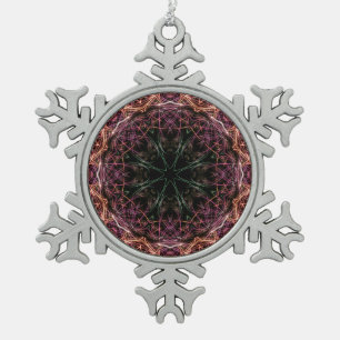 Ornement Flocon De Neige Web de couleur ornement Kaleidoscope