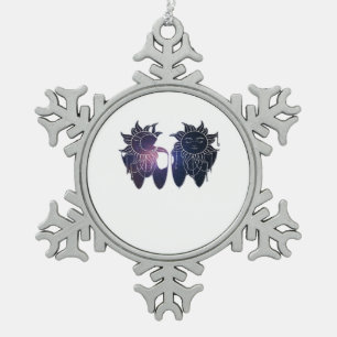 Ornement Flocon De Neige Whimsigoth Starry Nuit Sun Moon Witchy Classic