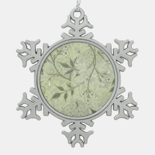 Ornement Flocon De Neige William Morris Jasmine Botanique Antique Vintage