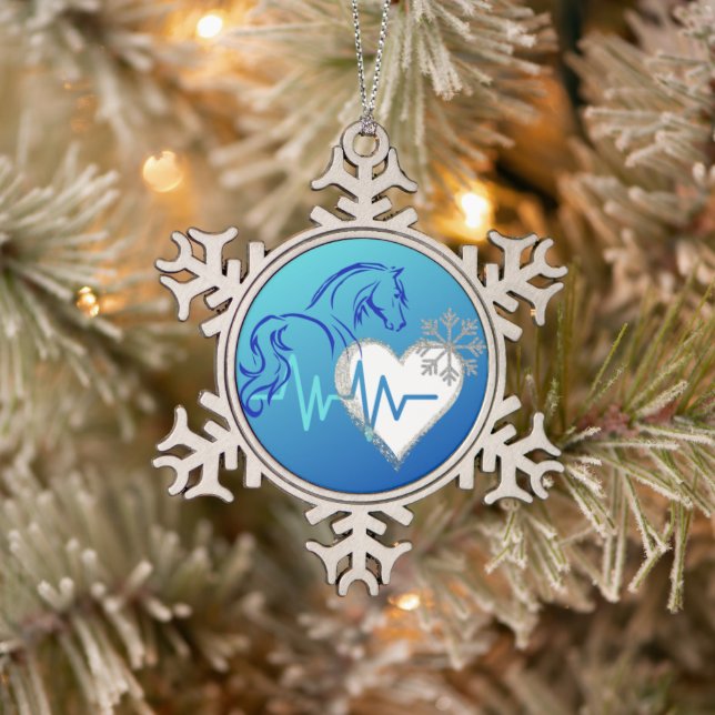 Ornement Flocon De Neige Winter Logo Snowflake Ornament (Arbre)