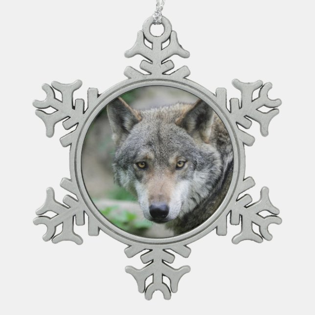 Ornement Flocon De Neige Wolf_011 (Devant)