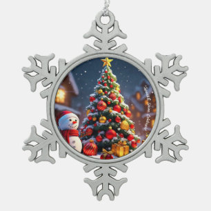 Ornement Flocon De Neige "Wonderland d'hiver"