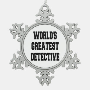 Ornement Flocon De Neige Worlds Greatest Detective