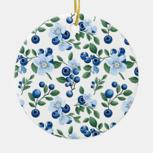 Ornement floral bleuet