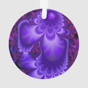 Ornement fractal aux fleurs