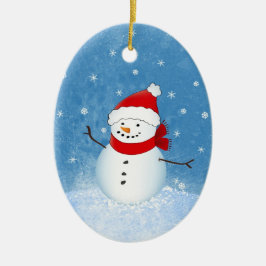 Ornement gai de bonhomme de neige