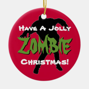 Ornement gai de coutume de Noël de zombi