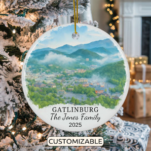 Ornement Gatlinburg personnalisé, Tennessee