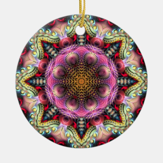 Ornement géométrique Fractal Mandala Star (Devant)
